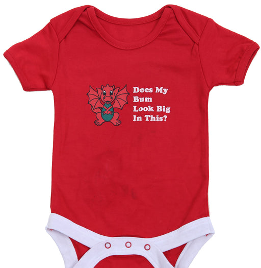 Does My Bum Look Big in This Welsh Cute Dragon Baby Vest