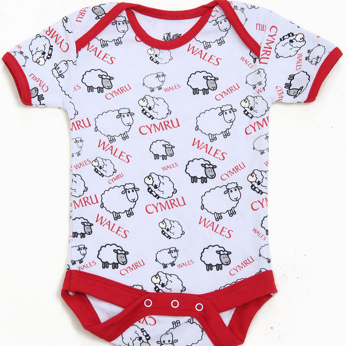 Cute Welsh Sheep Baby Vest