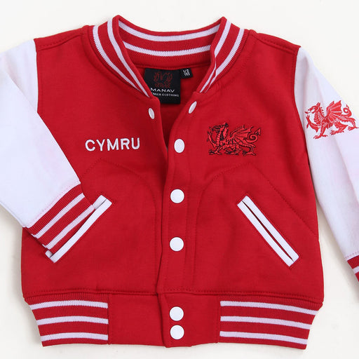 Children's Welsh Dragon - Retro Cymru Varsity Jacket