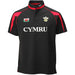 Baby Black Poly Rugby Shirt - Cymru