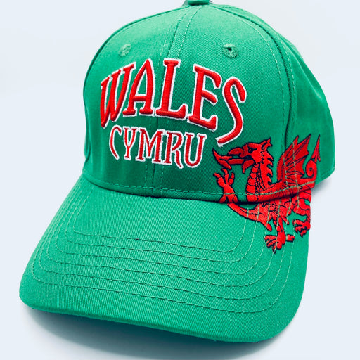 Cymru Wales Dragon Cap - Green