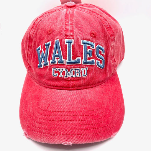 Cymru Wales Vintage Block Cap - Black