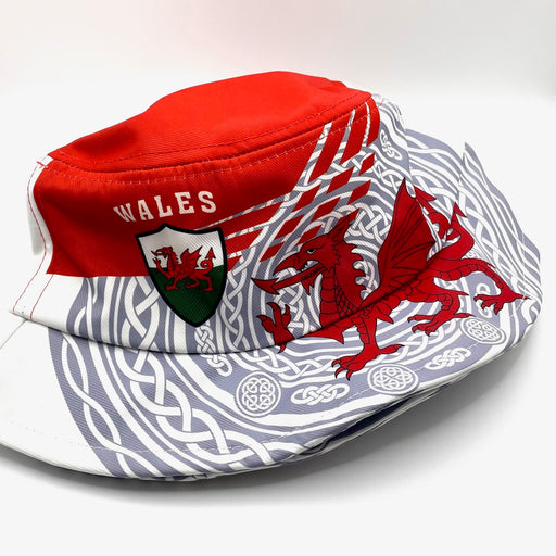 Welsh Fashion Bucket Hat - Red Dragon