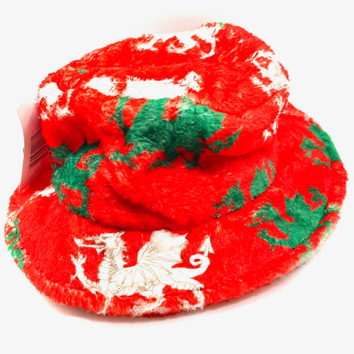 Welsh Multi Dragon Fleece Bucket Hat