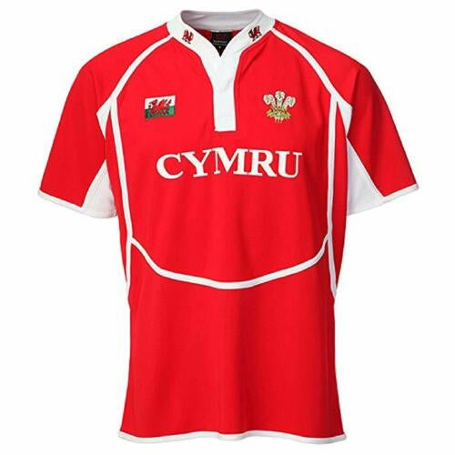 Kids New Cooldry Welsh Rugby Shirt - Red