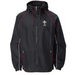 Mens Official WRU Welsh Waterproof Jacket - Black