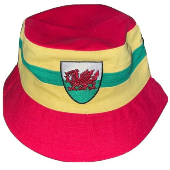 Welsh Gold Football Bucket Hat