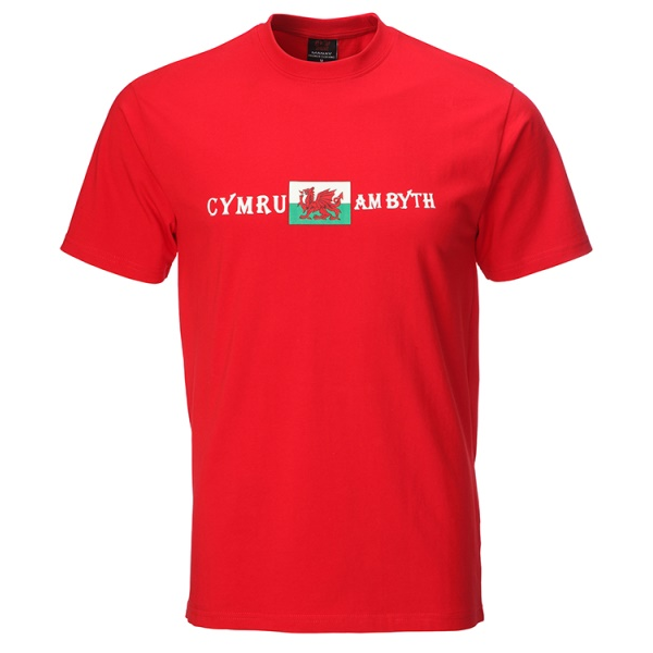 Welsh Flag Cymru Am Byth T-Shirt