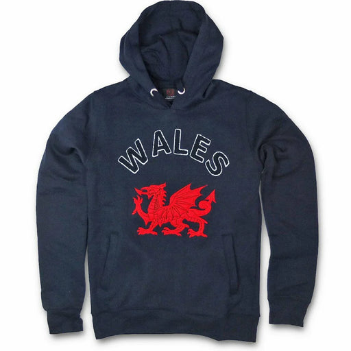 Navy Blue Welsh Dragon Wales Hoodie