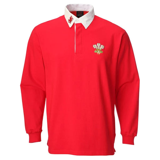 Basic Long Sleeve Traditional Welsh Rugby Shirt