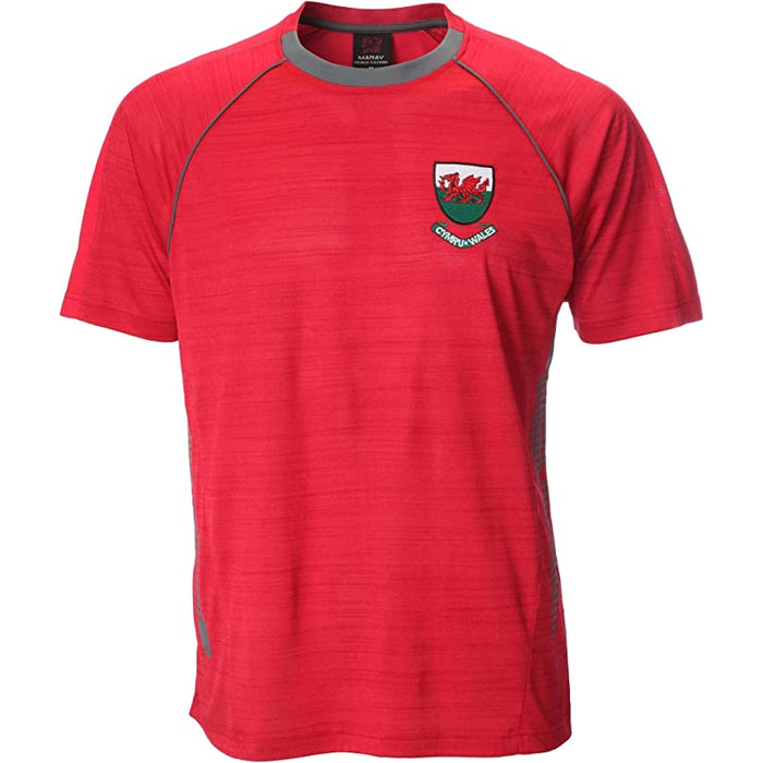 Ceri Red Flek Cool Dry Welsh T-Shirt