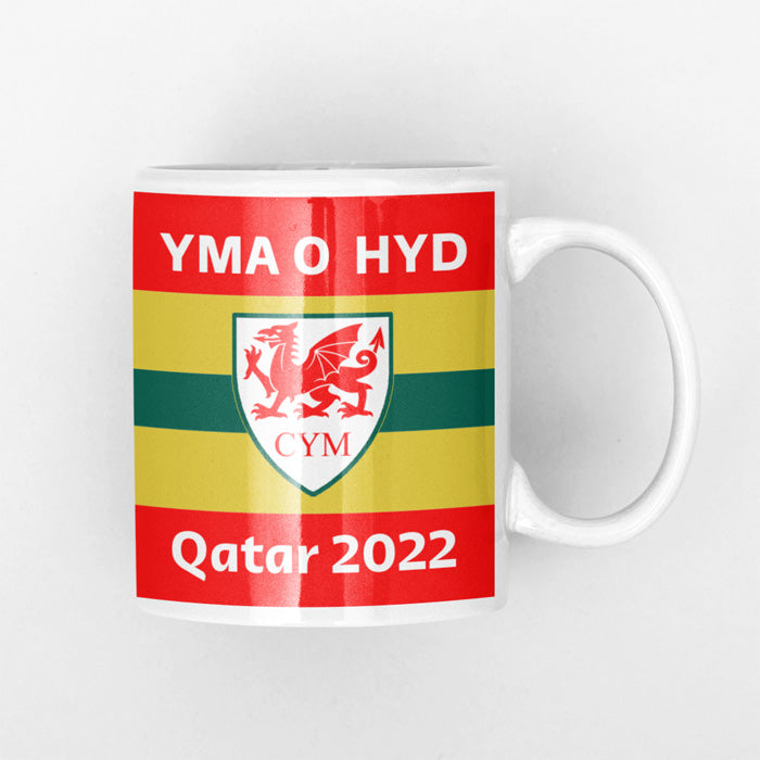 Welsh Football Yma o Hyd Qatar 2022 Mug