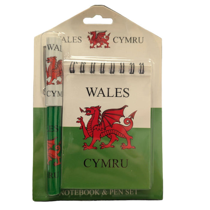 Wales Flag Note & Pen Set