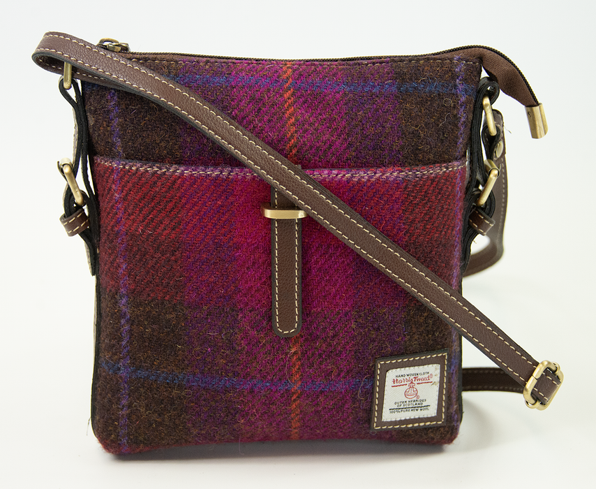 Harris Tweed Ladies Crossbody Bag 1/Brown