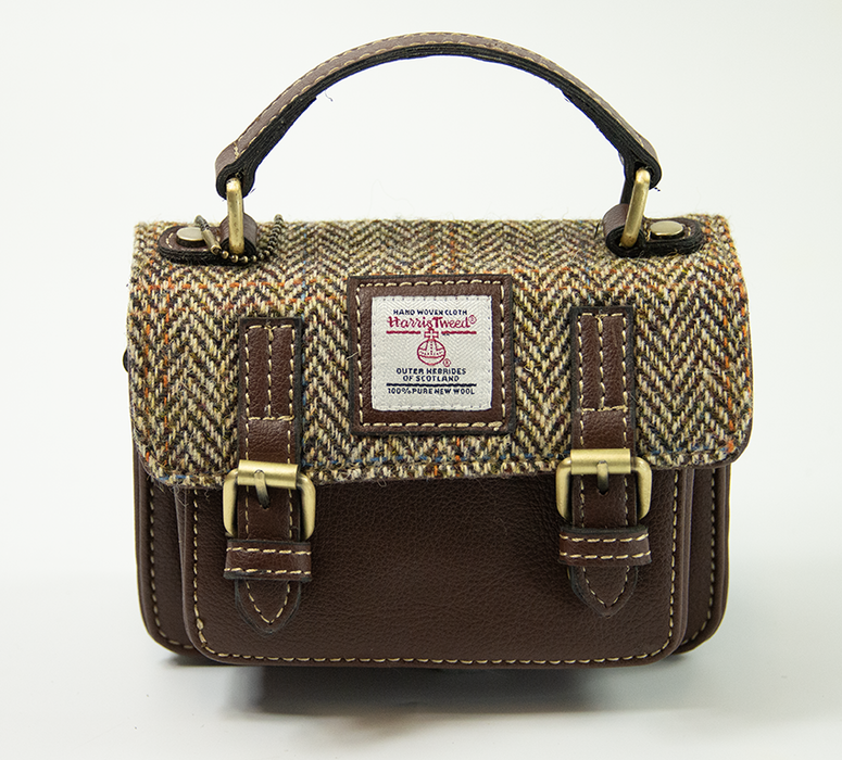 Harris Tweed  Baby Satchel Bag 7/Brown