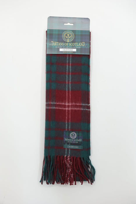 Tartans of Scotland Clan Scarf Crawford