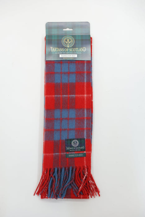 Tartans of Scotland Clan Scarf Hamilton Red