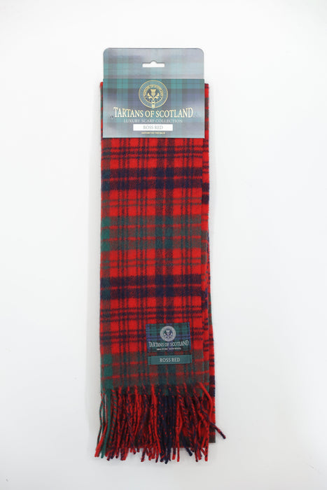 Tartans of Scotland Clan Scarf Ross Red