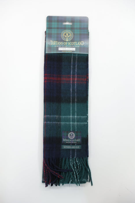Tartans of Scotland Clan Scarf Sutherland Old