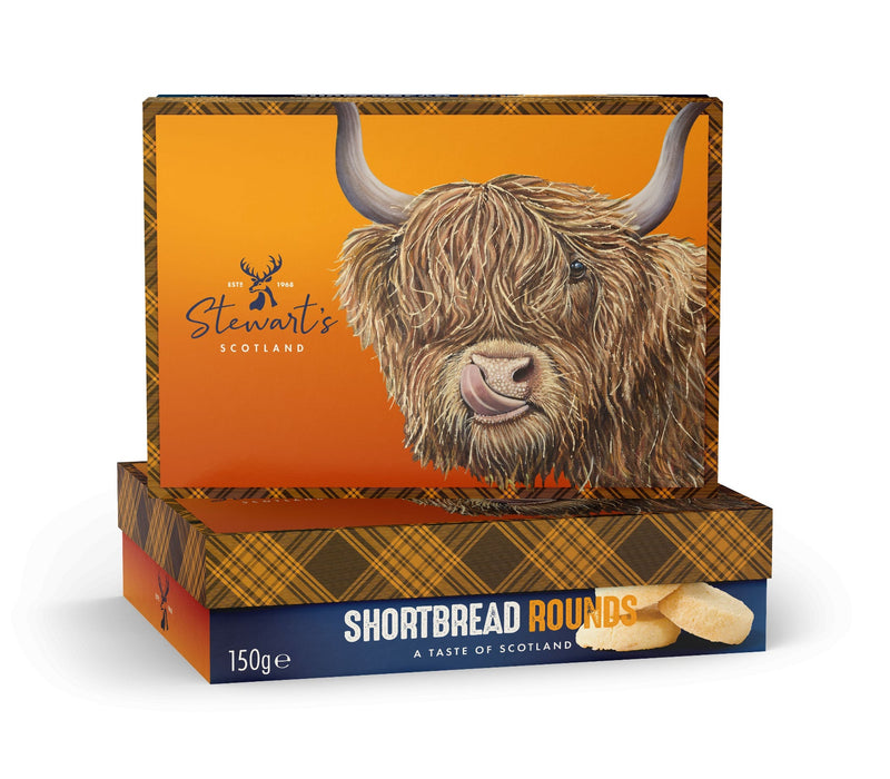 Stewarts' Caitlyn the Highland Cow Shortbread Gift Box - 150g