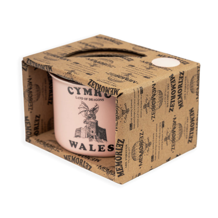 Welsh Pink Matt Porcelain Mug