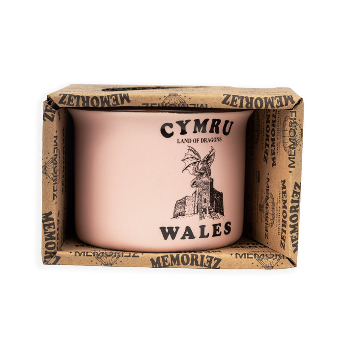 Welsh Pink Matt Porcelain Mug