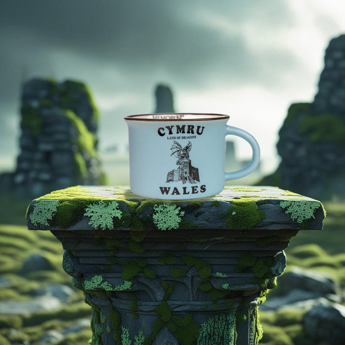Welsh Light Blue Matt Porcelain Mug
