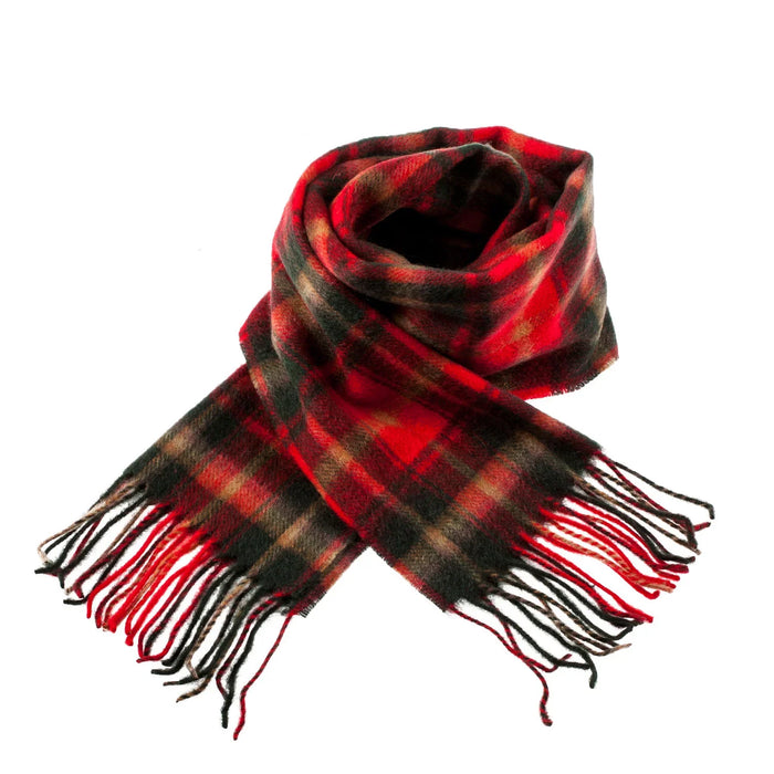Welsh Woollens 100% Lambswool Scarf Dark Maple
