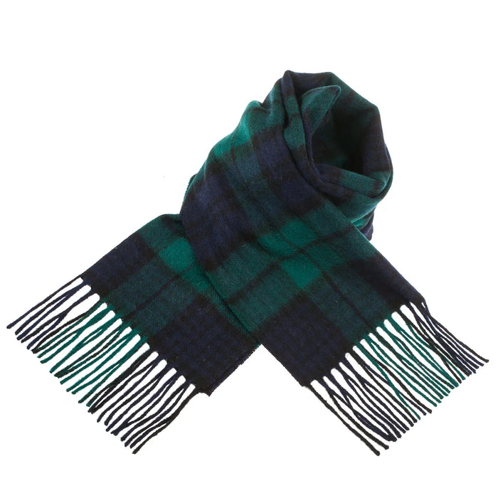 Welsh Woollens 100% Lambswool Scarf Black Watch