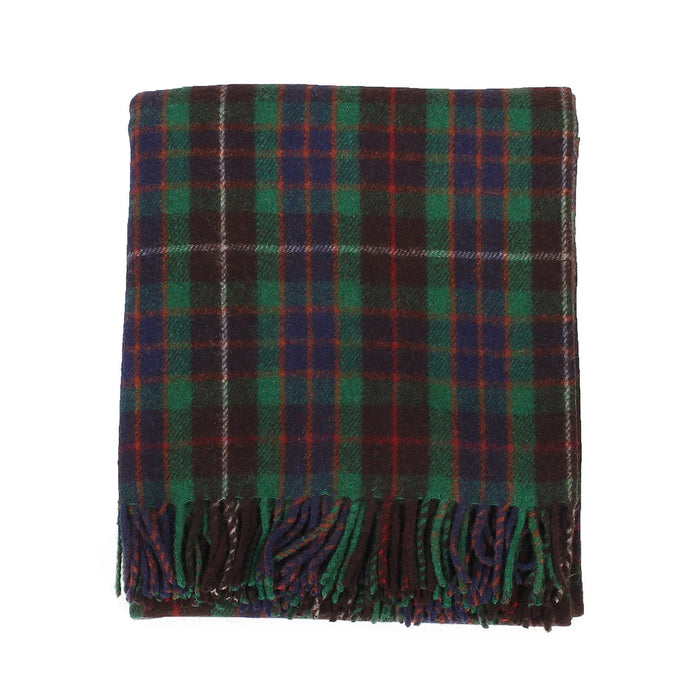 Welsh Woollens Recycled Wool Tartan Blanket Throw - Fraser Hunting