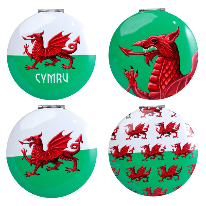Welsh Dragon Wales (Cymru) Souvenir Compact Mirror