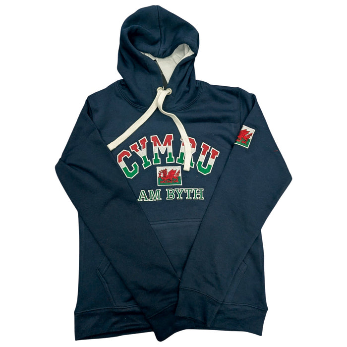 Tri Cymru Am Byth Hoodie