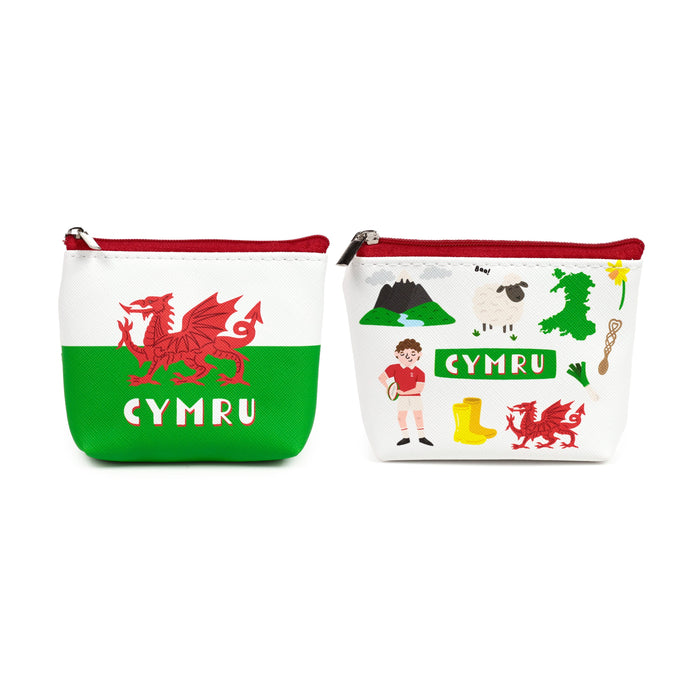 Welsh Dragon Wales (Cymru) Souvenir PVC Purse