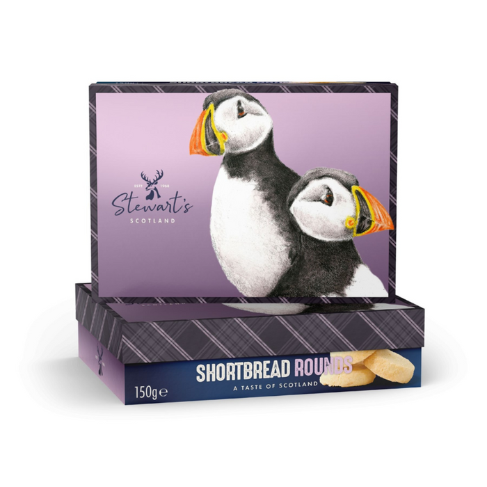 Stewart's Posy and Pippa Puffin Shortbread Gift Box - 150g