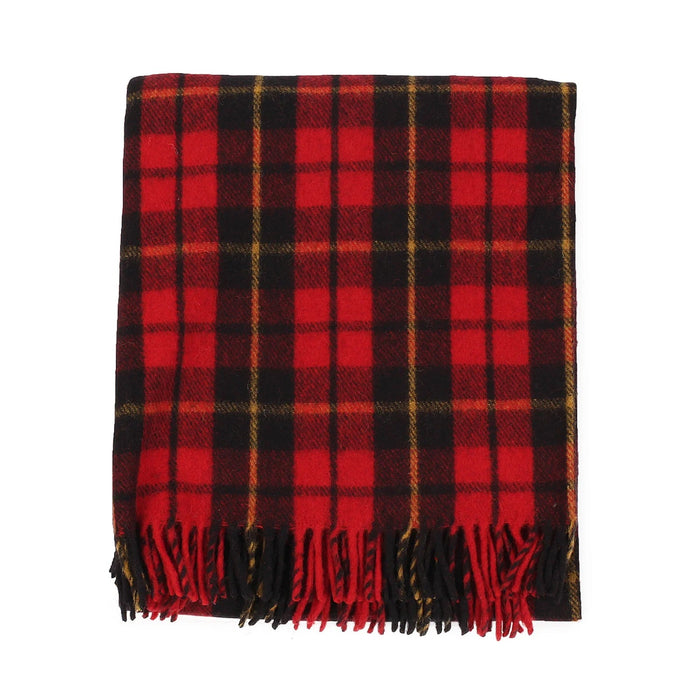 Welsh Woollens Recycled Wool Tartan Blanket Throw - Wallace