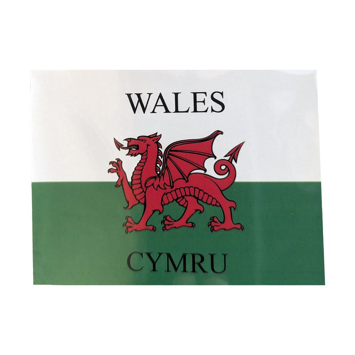 Wales Flag Car Bumper Sticker