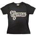 Ladies Candy Cymru Skinny T-Shirt - Black