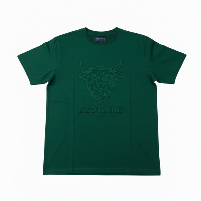 Scotland Cow Embossed T-Shirt