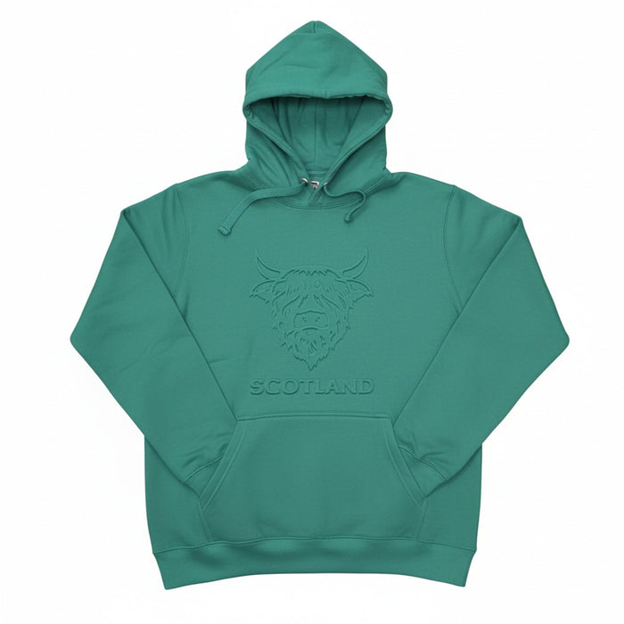 Scotland Cow Embossed Hoodie