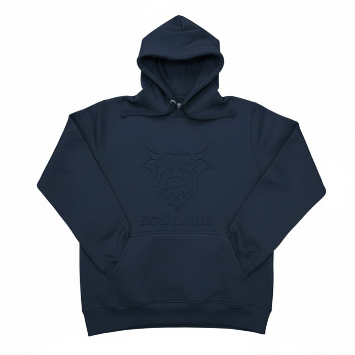 Scotland Cow Embossed Hoodie