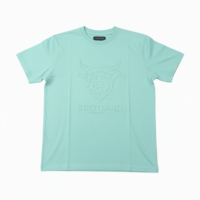 Scotland Cow Embossed T-Shirt