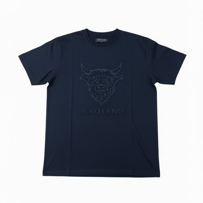 Scotland Cow Embossed T-Shirt