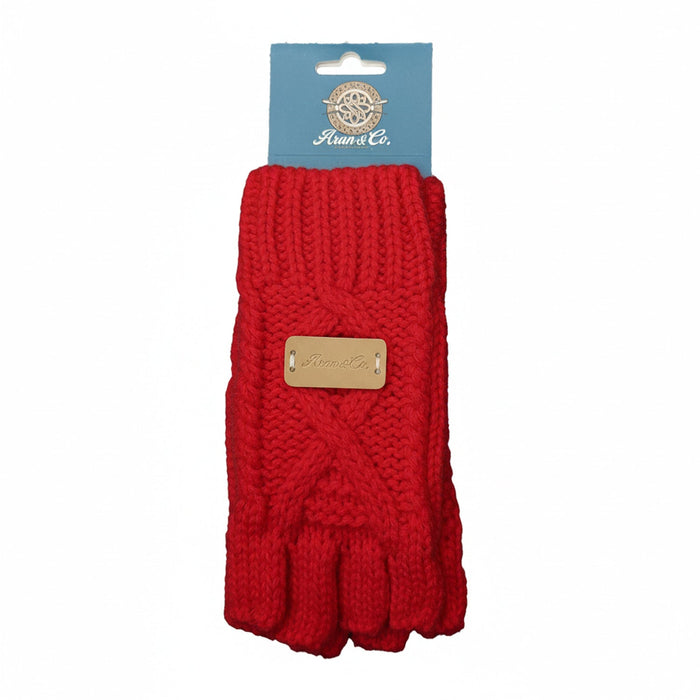 Aran Ladies Fingerless Gloves