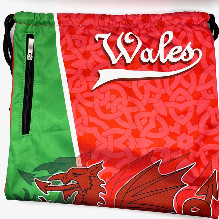 Welsh Dragon Vintage Cymru Gym Bag