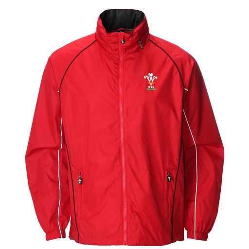 Children's Official WRU Welsh Waterproof Jacket - Red