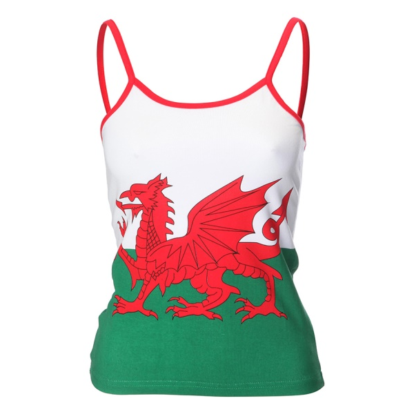 Ladies Welsh Flag Camisole