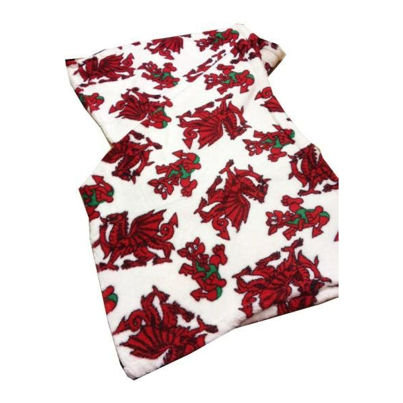 Baby Coral Welsh Dragon Super Soft Fleece Blanket